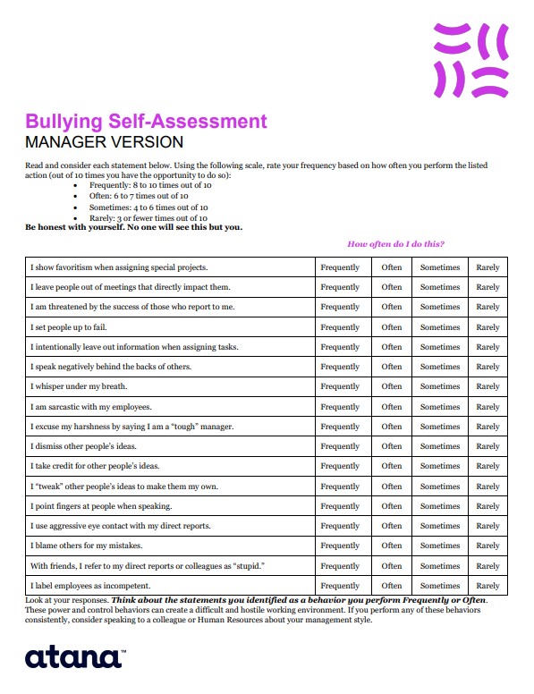 Bullying Assessment