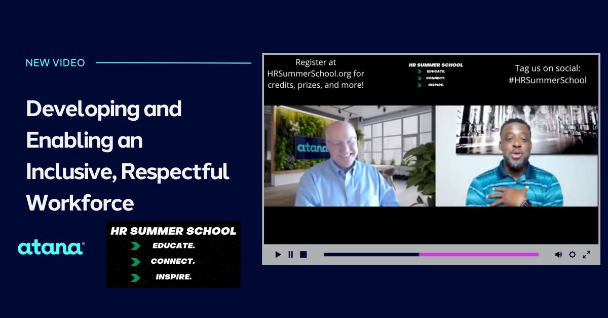 Title screen from presentation: Developing and Enabling an Inclusive, Respectful Workforce