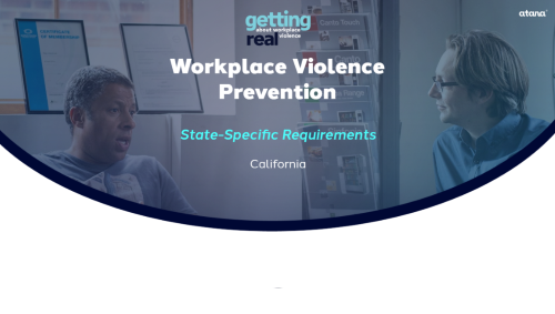 Cover image for Getting Real About Workplace Violence course, module 5, California version