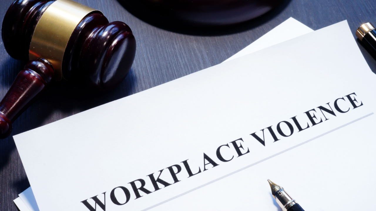 Workplace Violence Document in Courtroom Setting